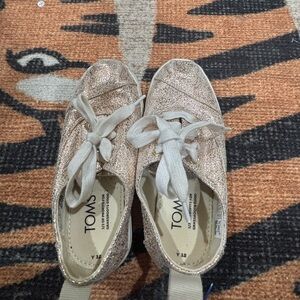 TOMS Kids Glitter Sneakers - Gold